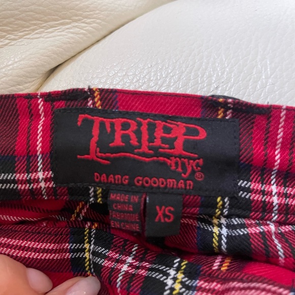 Tripp NYC Clash Darkstreet Pants red plaid - Picture 5 of 6